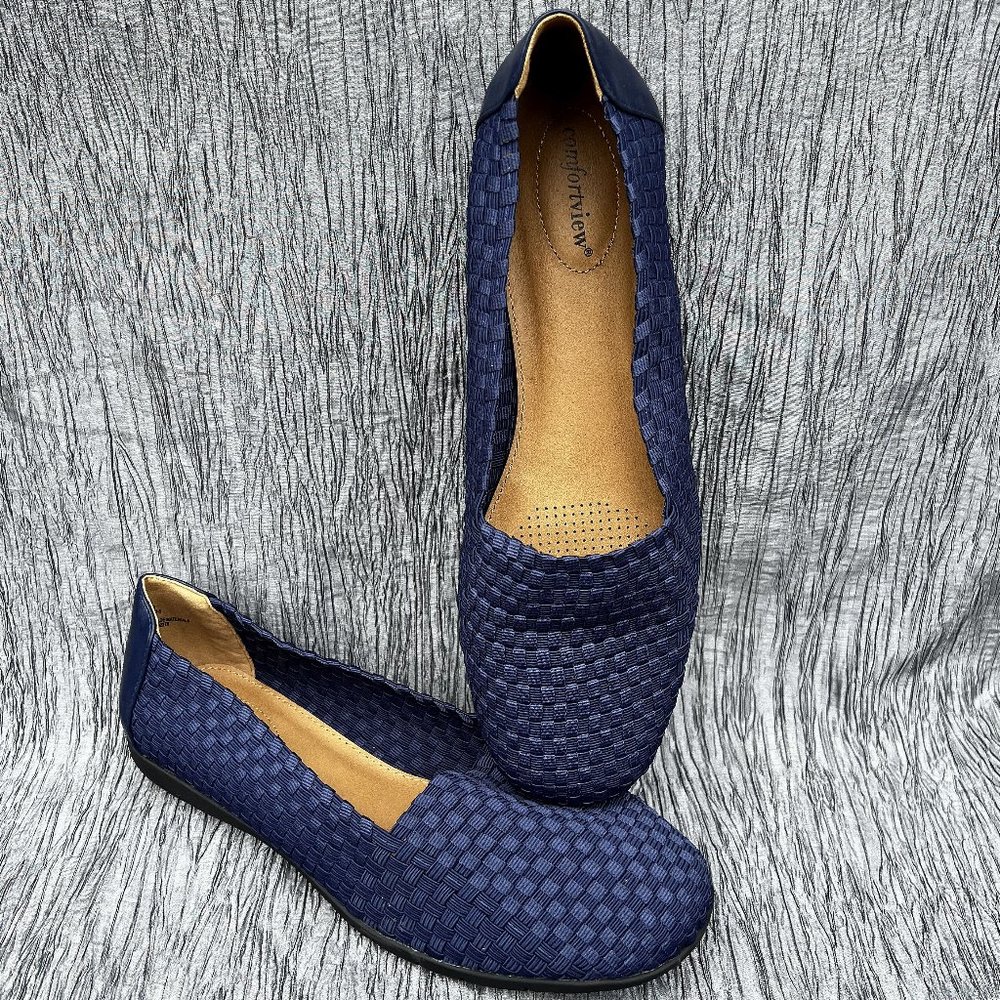 Comfortview Bethany women's slip on flats 26388 US Size 12WW